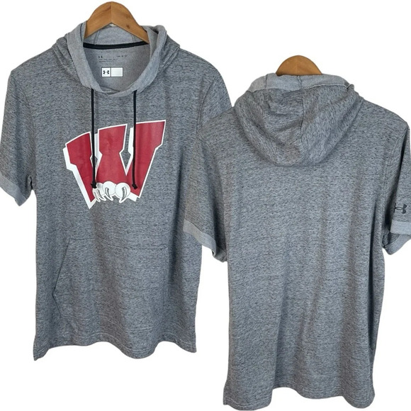 TS916 Men’s Under Armour Loose Team Issue Wildcats Hooded Workout Shirt L - Picture 1 of 6